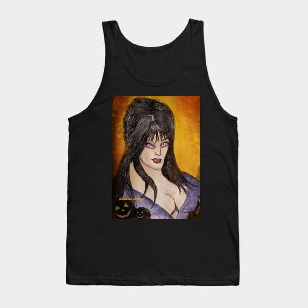 Elvira Tank Top by teenamarie23art